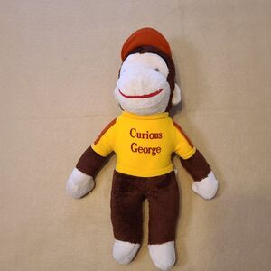 Curious George Knickerbocker Plush 14in Stuffed Animal Vintage 1980s